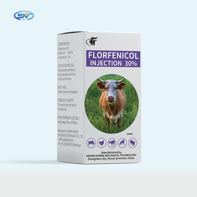 동물을 위한 플로르페니콜 30% 주입 수의사 주사 가능 약제 50 밀리람베르트 100 밀리람베르트 항생제
