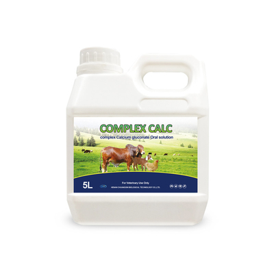 소 양 말을 위한 경구 용액 약제 복합체 칼슘 글루코네이트 경구 용액