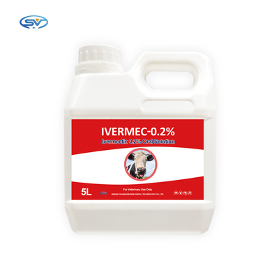 소와 양을 위한 수의학 경구 용액 의약품 이버멕틴 0.2% 경구 용액
