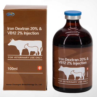 철 덱스트란 20% 수의약품 주사용 &amp; Vb12 2% 100ml 동물용 철 부족