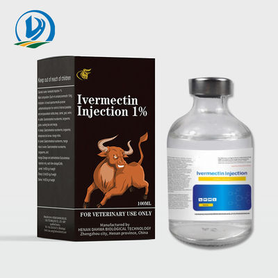 Ivermectin 1% 주입 가축을 위한 수의 주사 가능한 약 구충제 주입