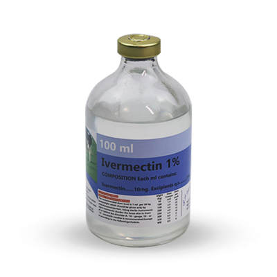 주입 구충제 약을 위한 수의 주사 가능한 약 원료 Ivermectin 1%